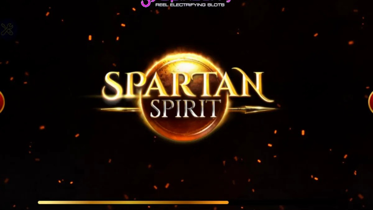 Guerreiro espartano em frente a um templo grego no slot Spartan Spirit